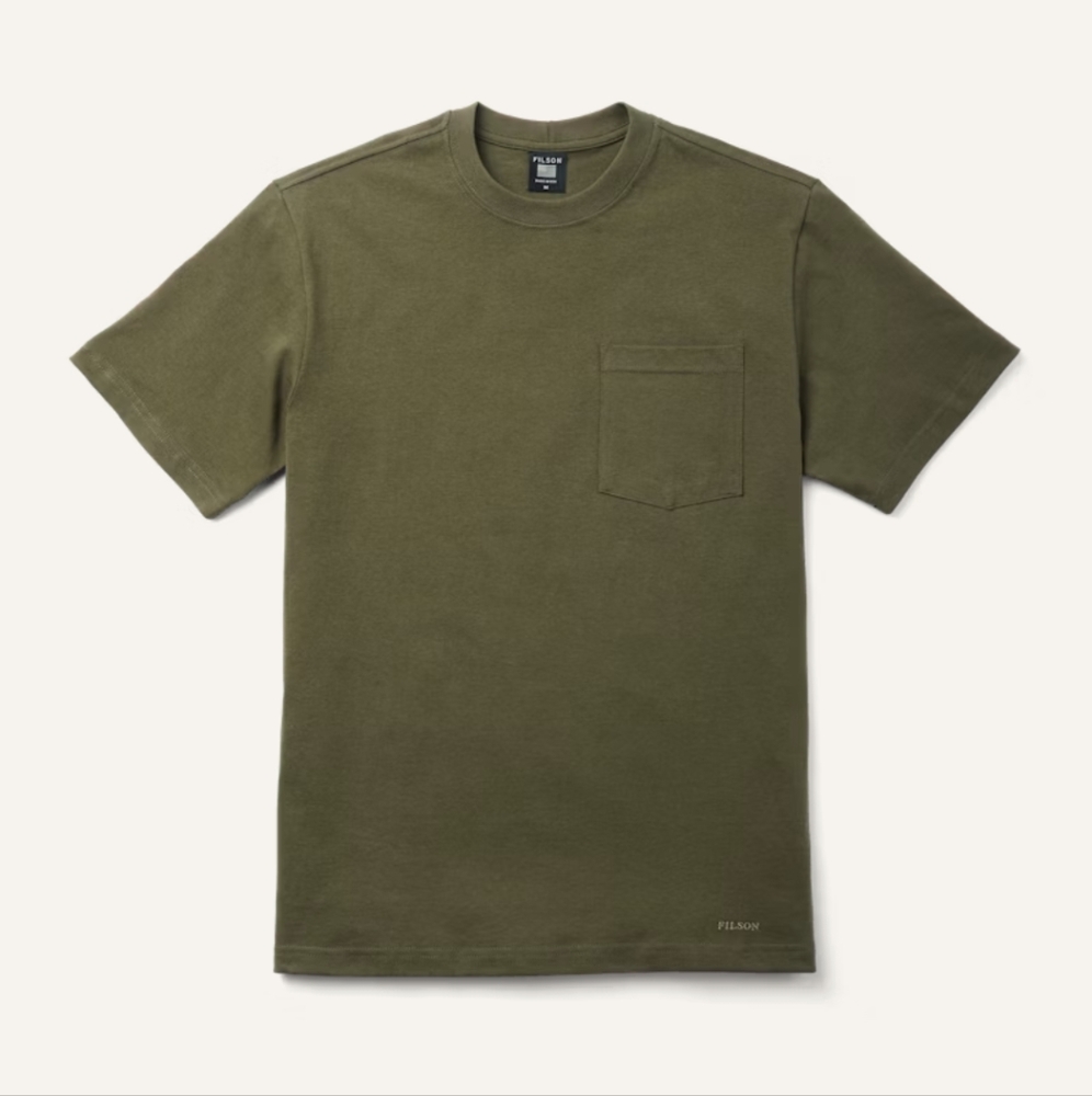 Filson Pioneer Pocket T-Shirt - Dark Olive